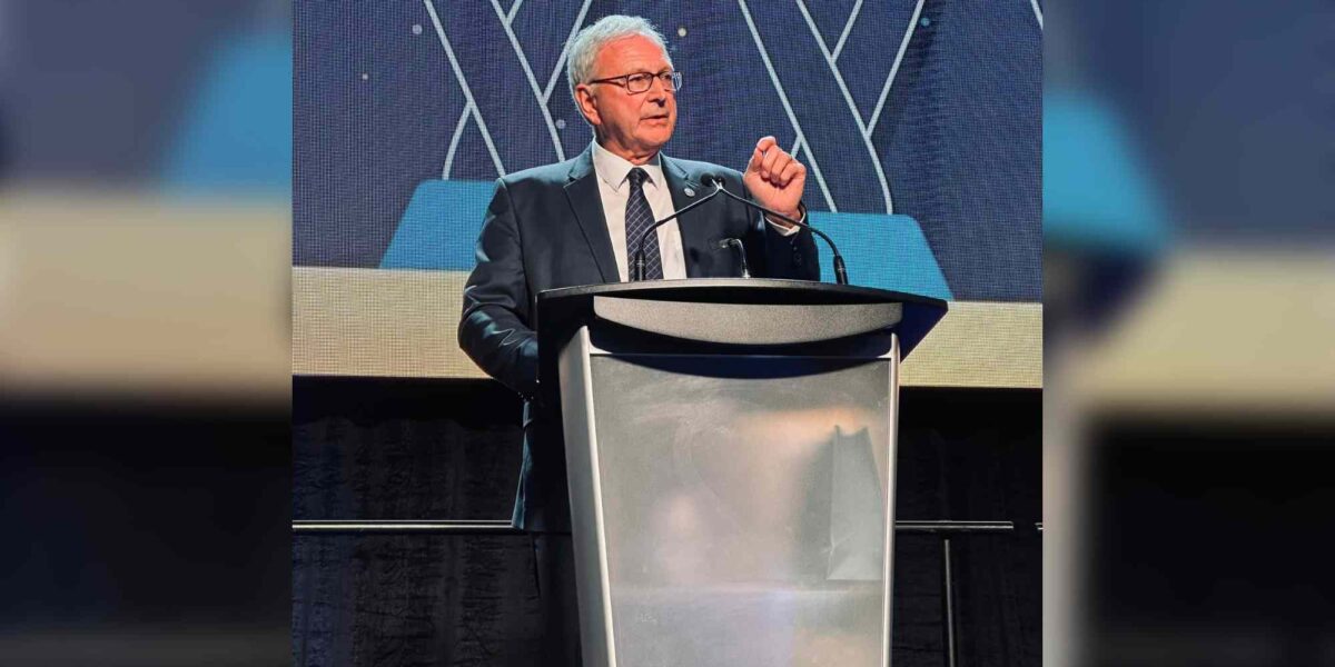 New Brunswick Premier Blaine Higgs taking part in the New Brunswick Export Awards in June.