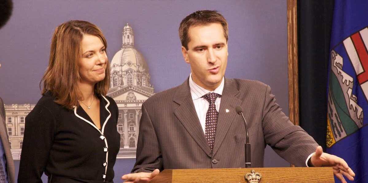 Alberta Premier Danielle Smith and her chief advisor, Rob Anderson in 2010.