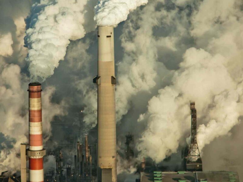 An oil refining facility in Fort McMurray, Alberta.