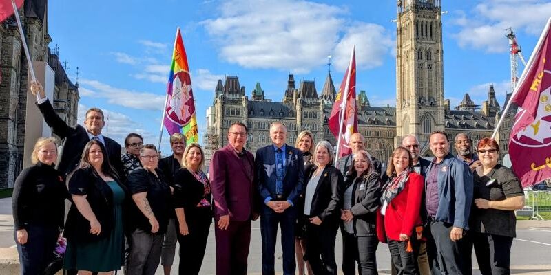 Union members on Parliament Hill calling for more security personnel to have compensation for mental health injuries.