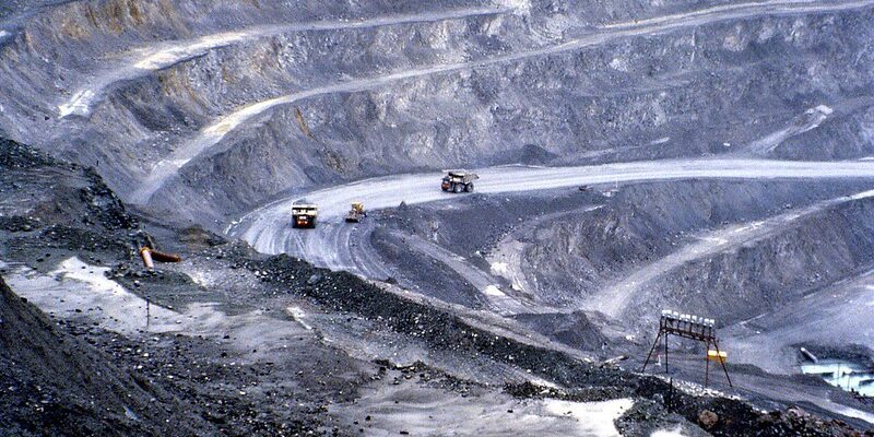 Copper mine in Port Hardy, British Columbia.