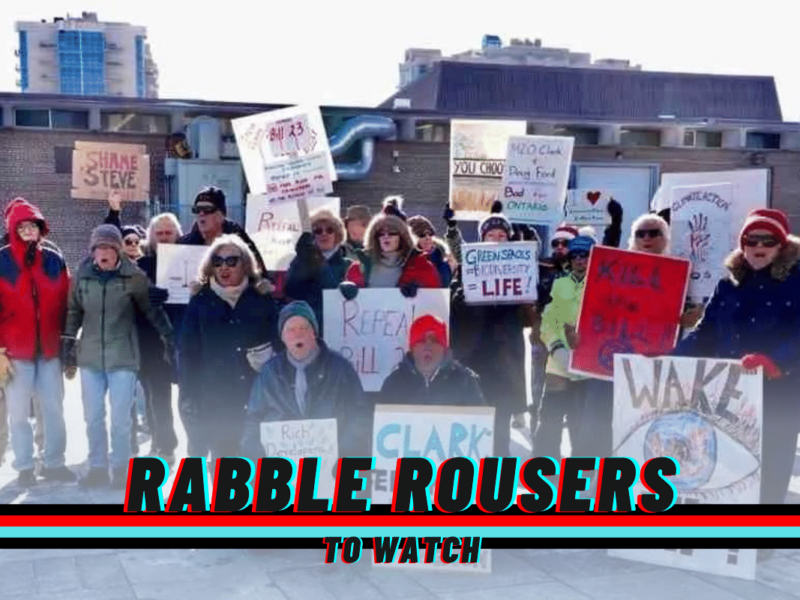 A photo of Seniors For Climate Action Now at a protest