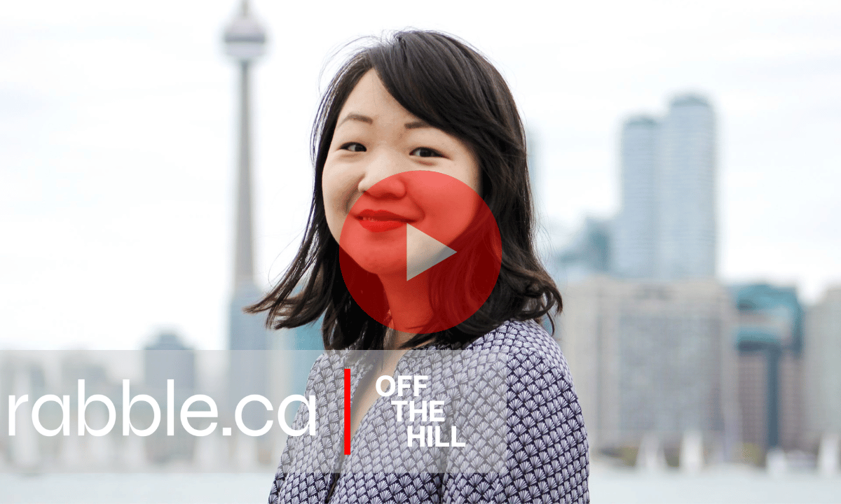 Diana Yoon, Off the Hill and rabble.ca logo.