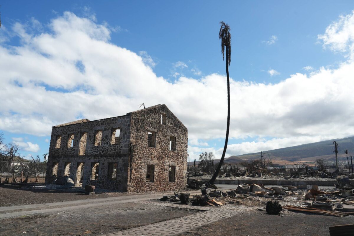 Remains of the U.S. Seamen's Hospital (U.S. Marine Hospital), 1024 Front Street, Lahaina, Hawaii.