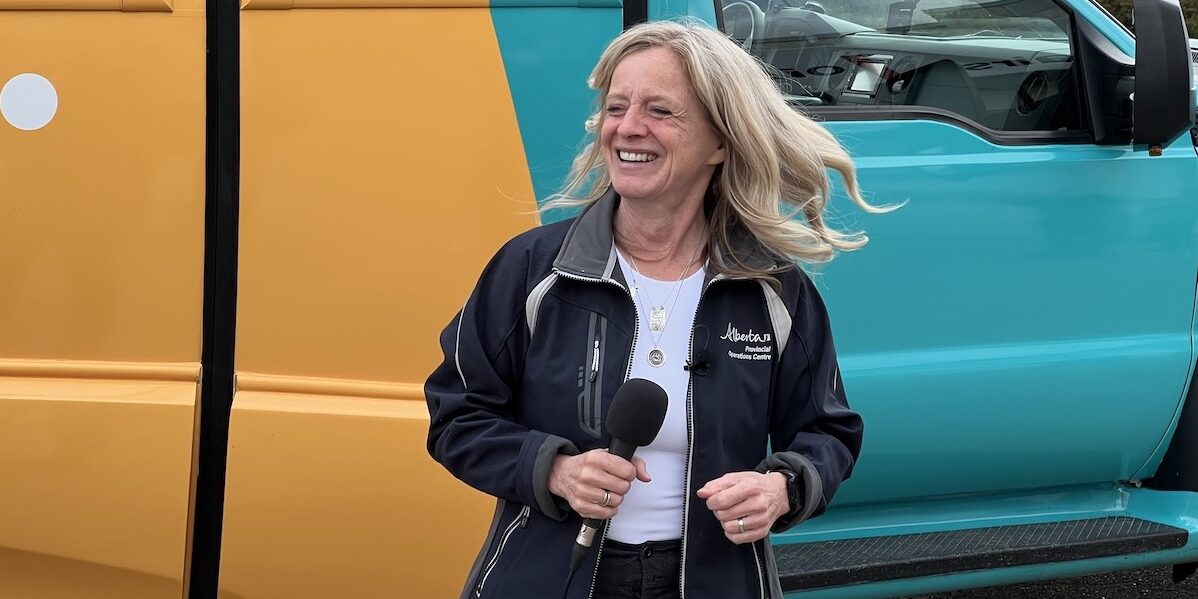 Opposition New Democratic Party Leader Rachel Notley on the campaign trail shortly before the May 29, 2023, general election.