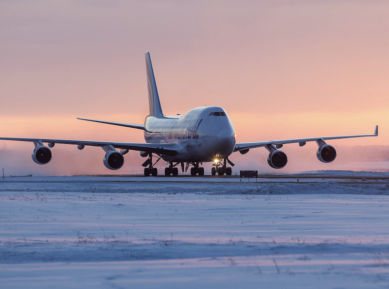 The plane that delivered the first shipment of Tylenot in January.