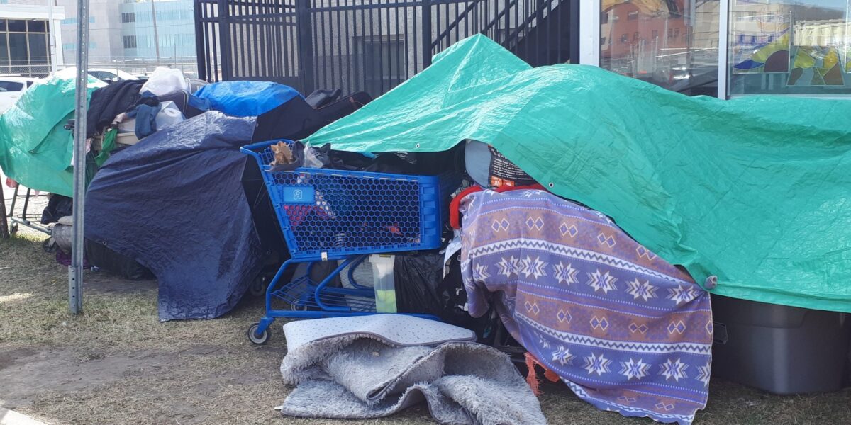 A homeless temporary shelter in Edmonton.