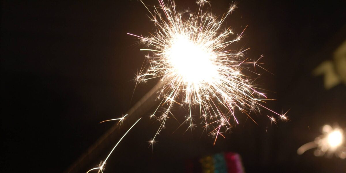 A New Year's sparkler.