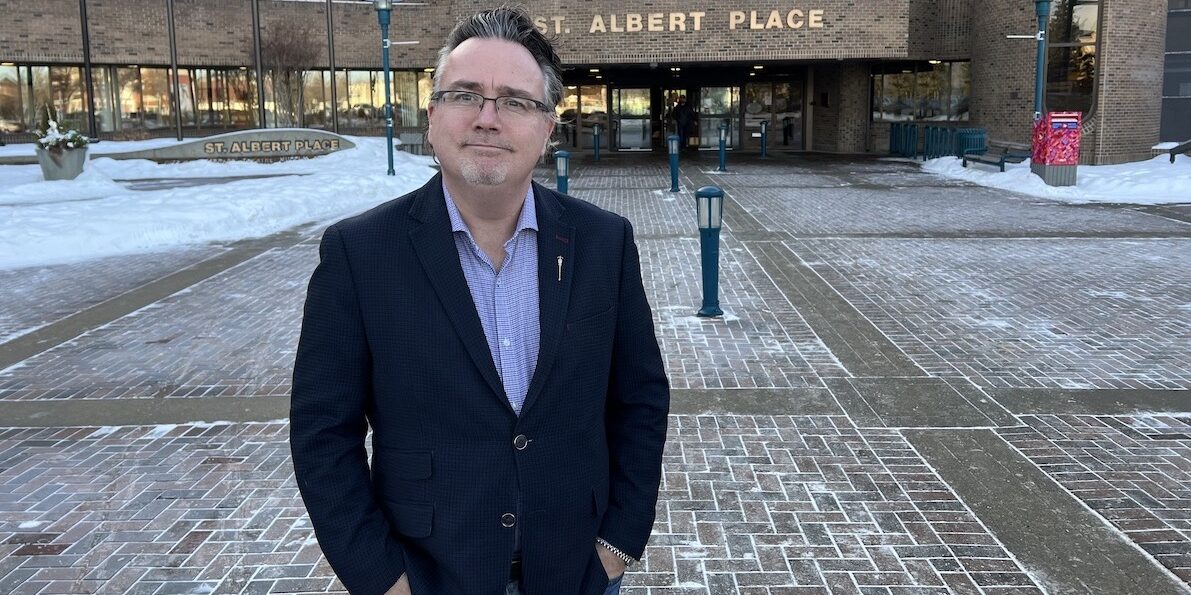 Service Alberta Minister Dale Nally at St. Albert City Hall.