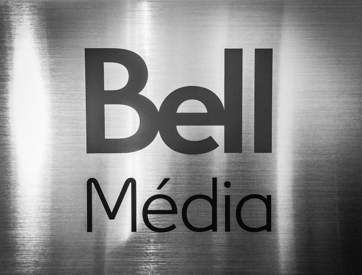 The Bell Media logo. Bell Media laid off dozens of journalists this month.