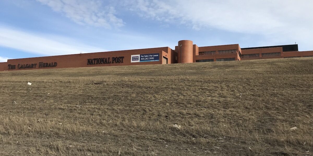 The Calgary Herald’s “new building,” opened in 1982.