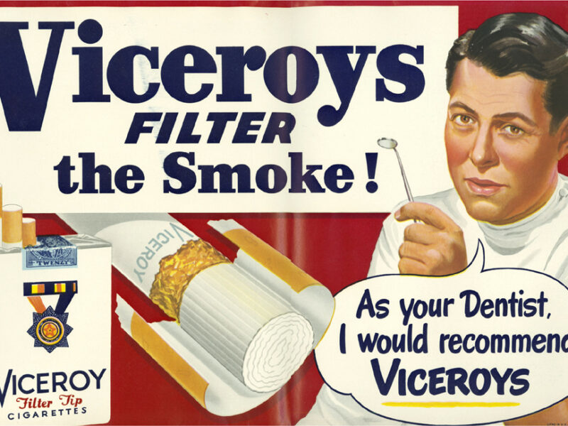 An ad for Viceroy Cigarettes.