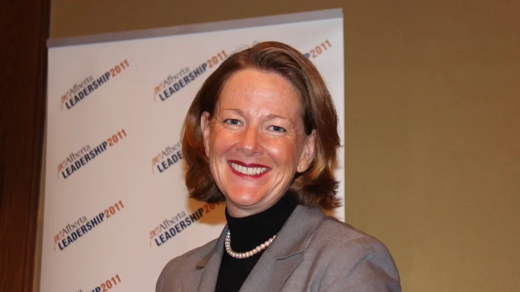 Alison Redford as she campaigned to lead the Progressive Conservative Party in 2011.