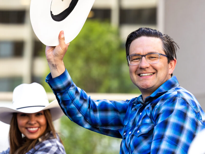 Pierre Poilievre at a rally