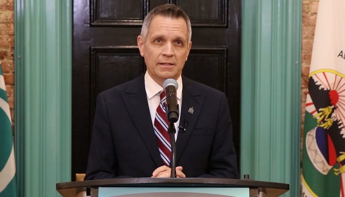 Ottawa Mayor Mark Sutcliffe during a press conference.