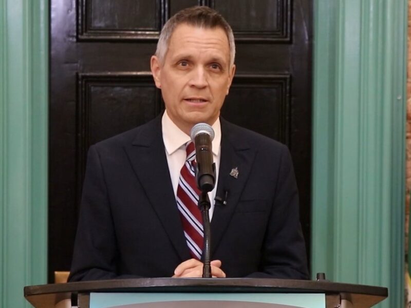 Ottawa Mayor Mark Sutcliffe during a press conference.