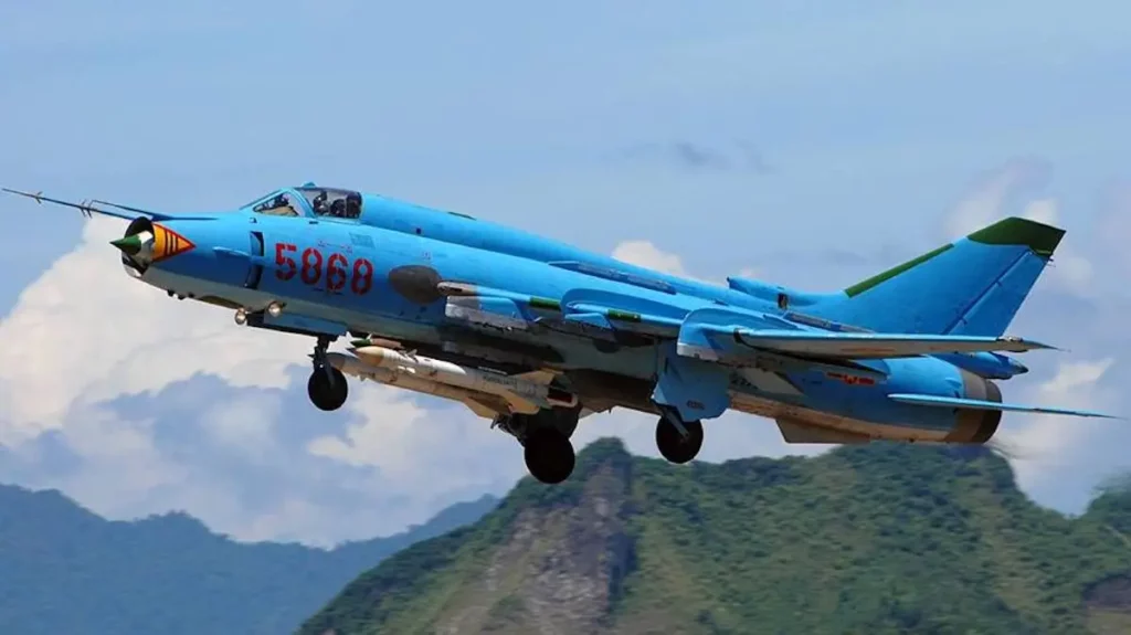 A Sukhoi fighter bomber similar to this one was seen in the recent Conservative Party video.