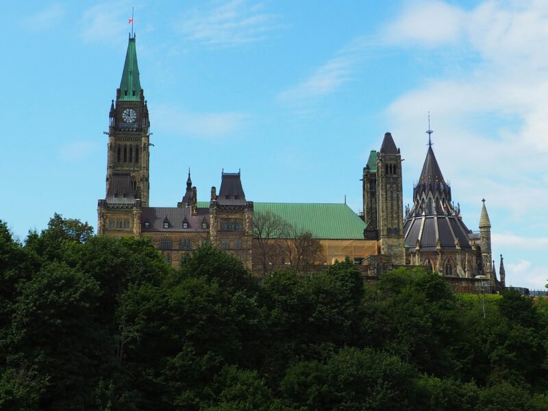 An image of parliament. A one per cent spending increase on health care could raise real GDP in Canada by billions.