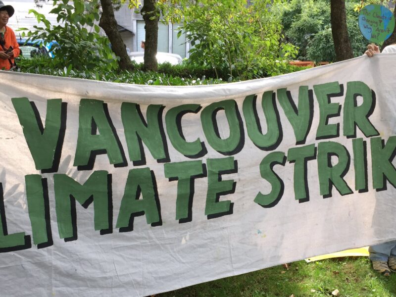 There was strong youth participation in this week's climate strike in Vancouver.