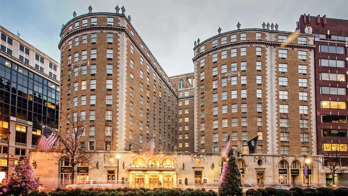 The historic Mayflower Hotel on Connecticut Avenue in Washington D.C.