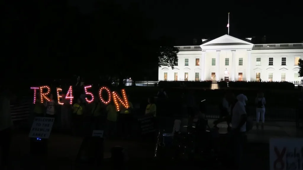 The White House in Washington D.C. the last time it was occupied by Donald J. Trump.