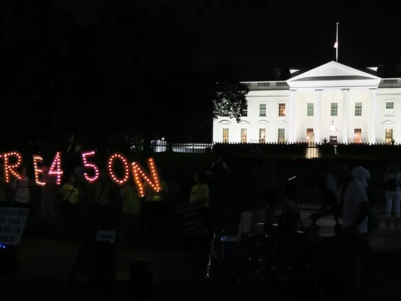 The White House in Washington D.C. the last time it was occupied by Donald J. Trump.