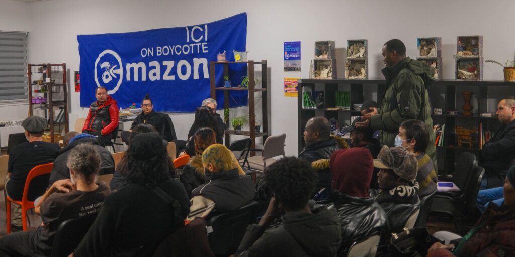 IWC members gathered at a meeting in Montreal discussing how to respond to Amazon.