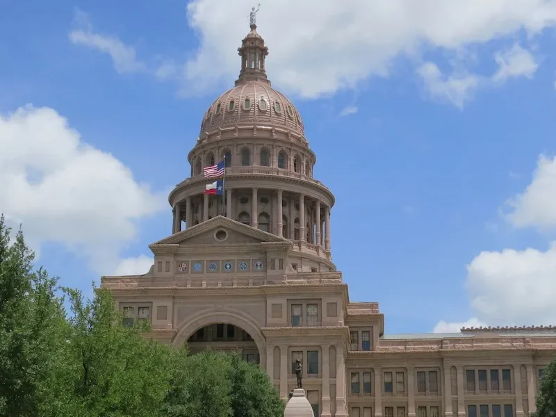 The Texas State Capitol in Austin, Texas.