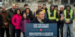 Pierre Poilievre at a recent campaign event.