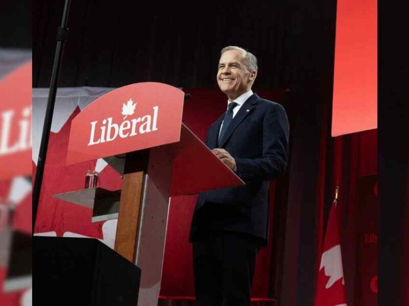 Mark Carney at the Liberal leadership convention on Sunday, March 9.