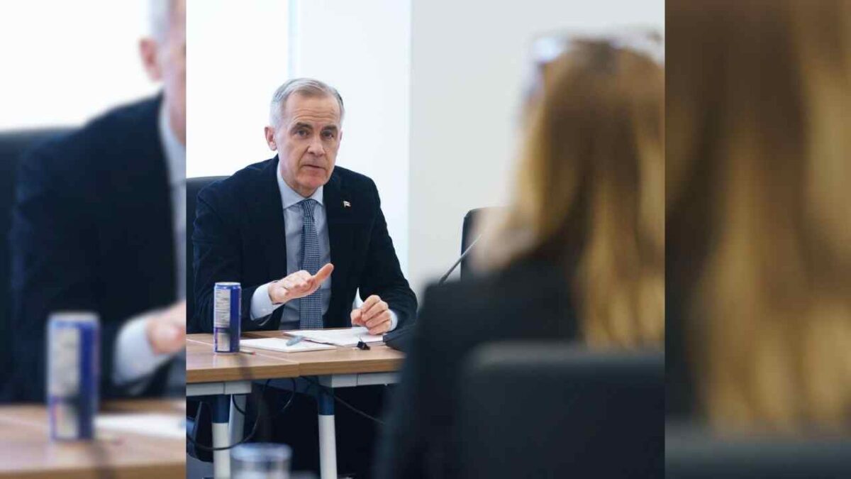 Mark Carney in a recent meeting with Ambassador Kirsten Hillman, Canada's ambassador to the US.