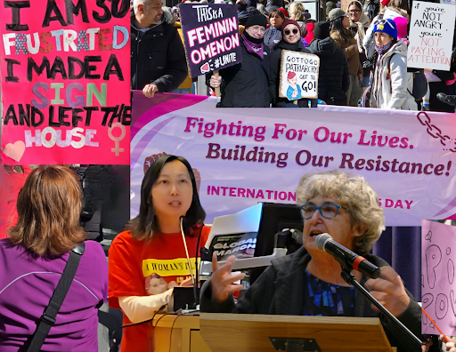 From left to right: Virginia Rodino, Judy Rebick.