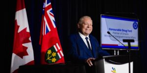 Doug Ford, speaking at the Skills Ontario Competition on May 6.