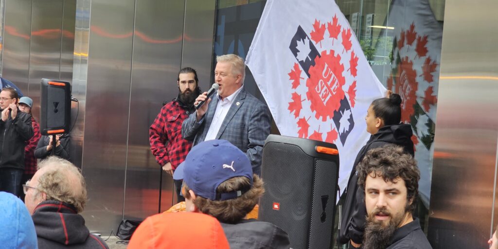 Marc Brière, UTE president at an event in 2023.