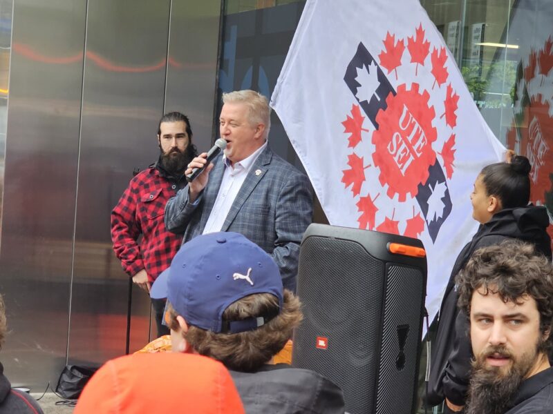 Marc Brière, UTE president at an event in 2023.