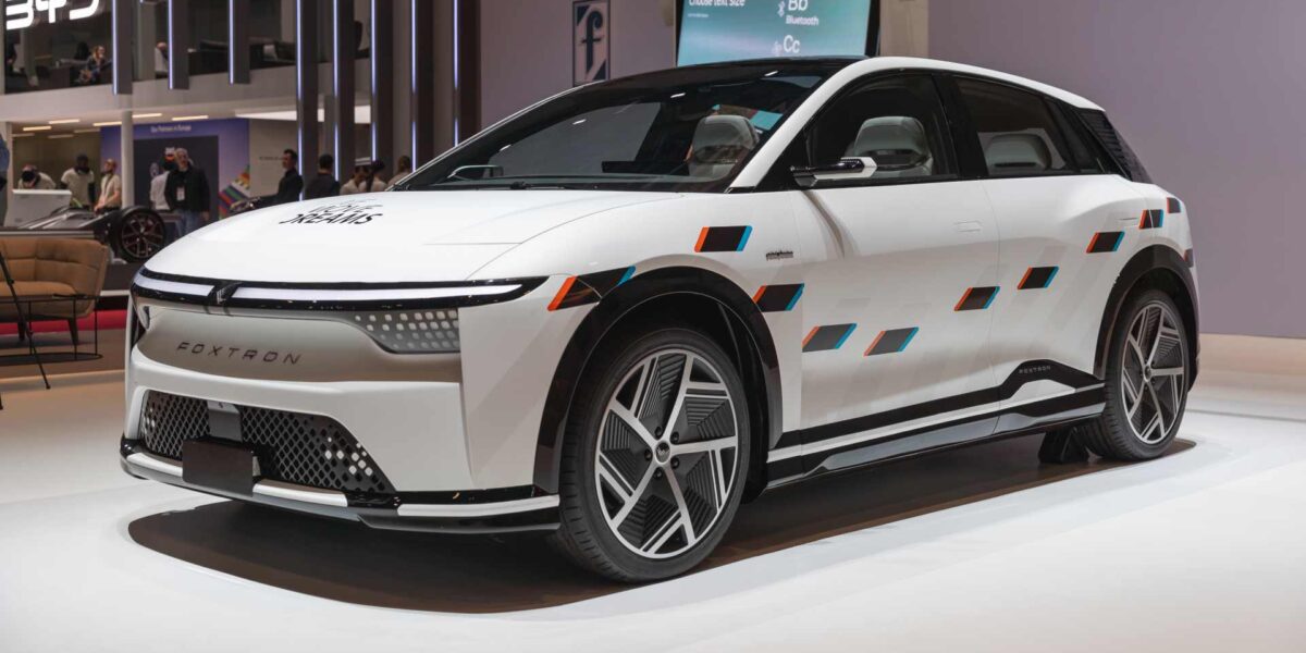 A Chinese made 2024 Foxtron Model B electric vehicle.