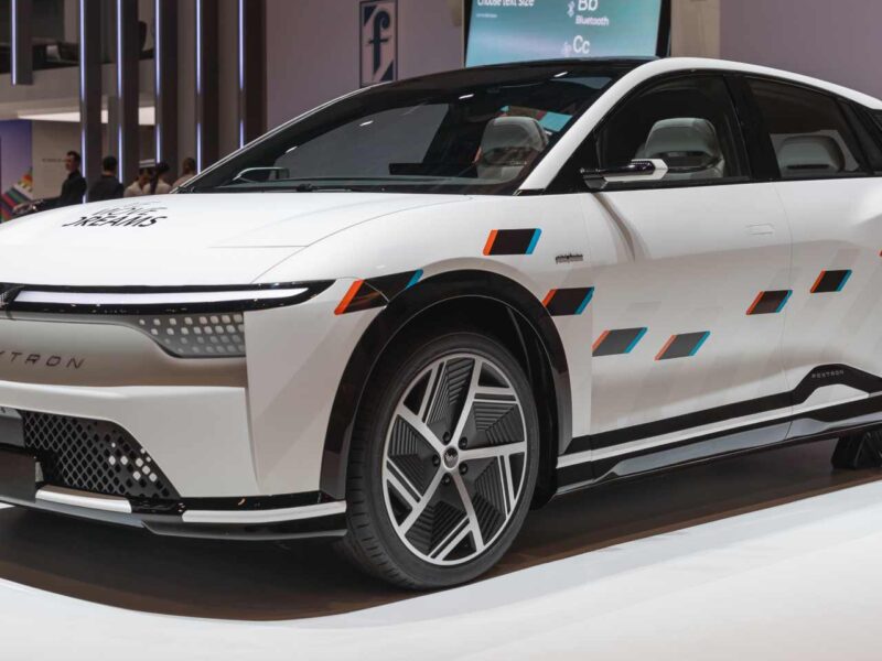 A Chinese made 2024 Foxtron Model B electric vehicle.