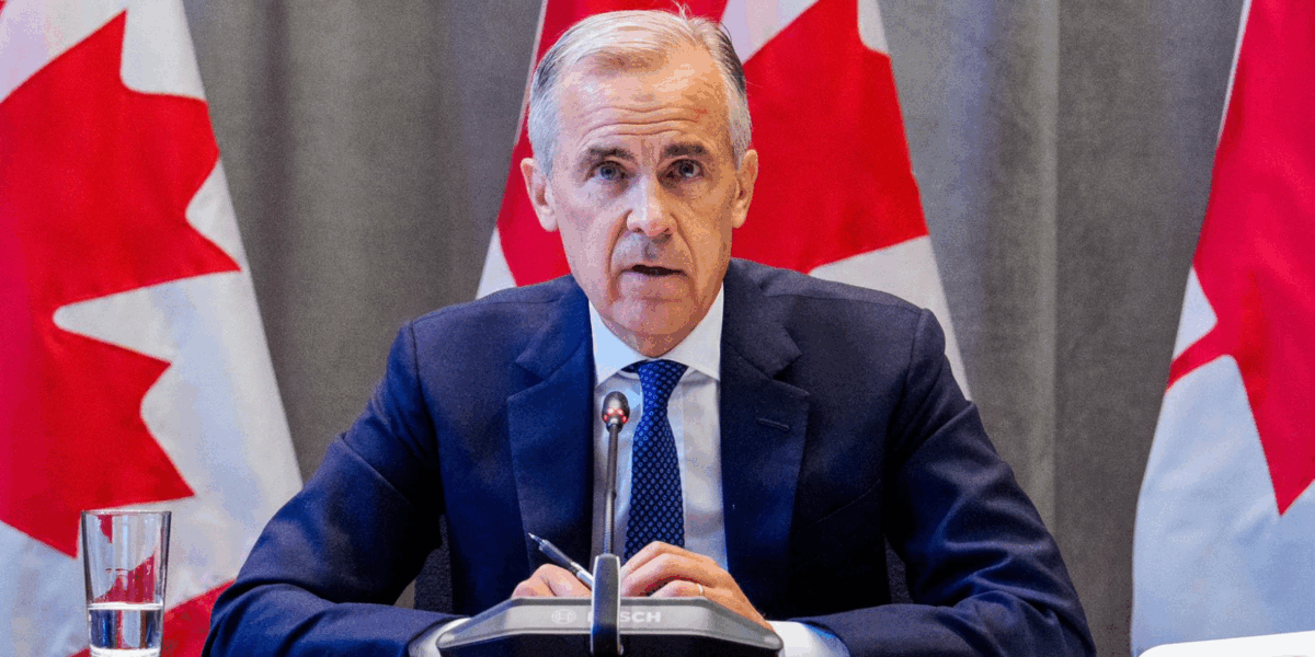 Prime Minister Mark Carney at a recent meeting for the leaders of the Coalition of the Willing to discuss Canada's support for Ukraine.