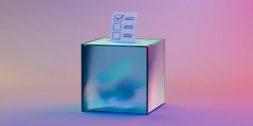 Digital art of a blank ballot box with a ballot going into it. The Hospital Employees’ Union (HEU) filed a submission to the provincial government’s Special Committee on Democratic and Electoral Reform, making recommendations to improve democratic engagement and voter participation.