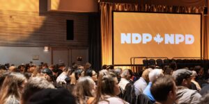 Photo of the NDP's 2023 convention in Hamilton, ON.