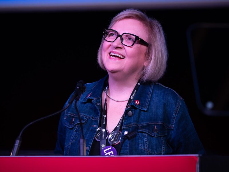 Unifor national president Lana Payne at last week’s convention.