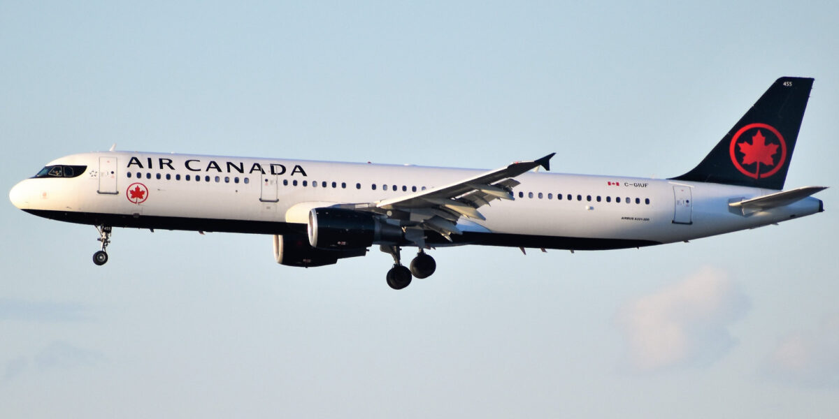 An Air Canada Airbus.