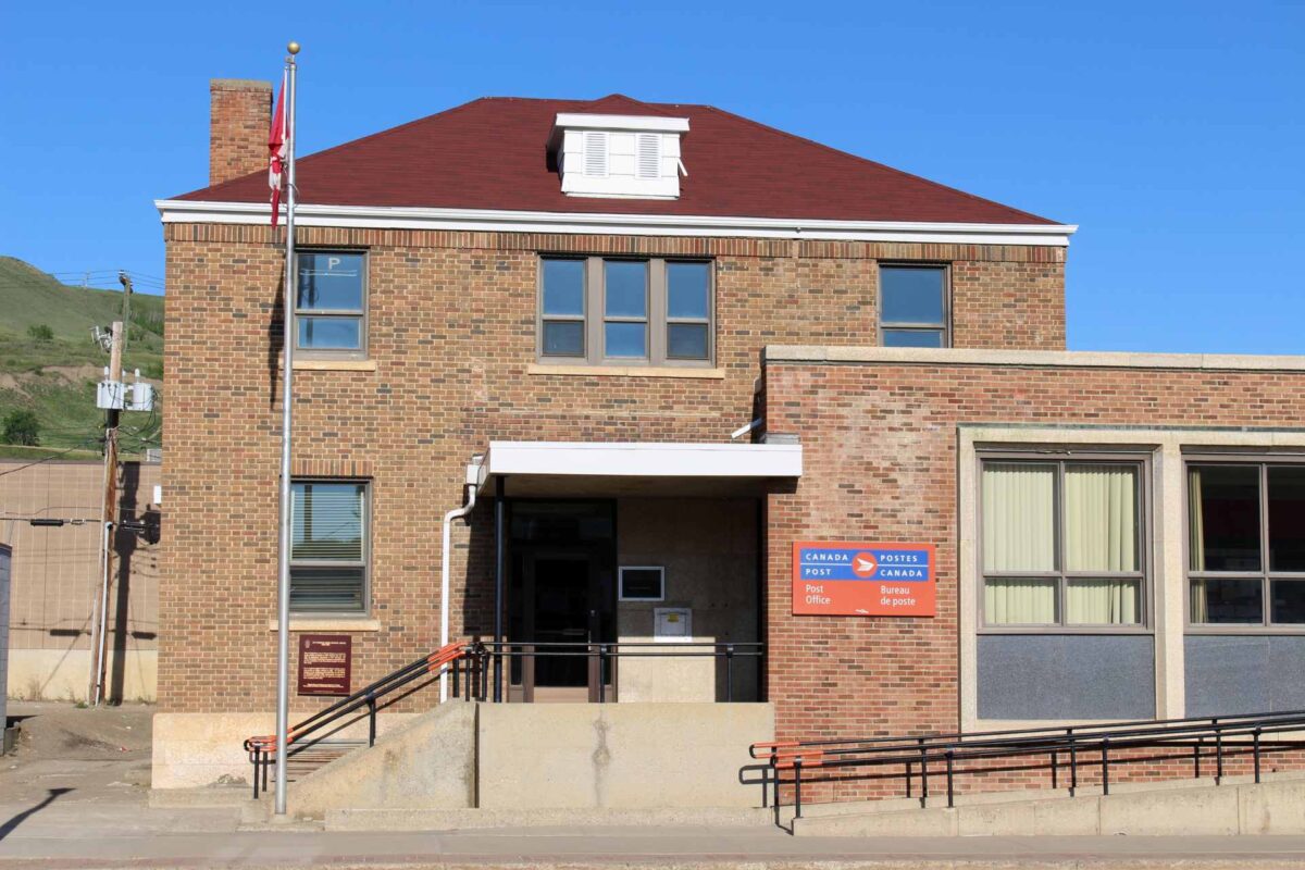 The Peace River Canada Post Office in Peace River, Alberta.