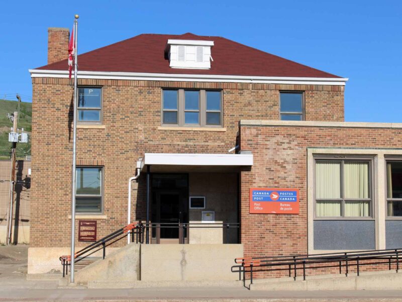 The Peace River Canada Post Office in Peace River, Alberta.