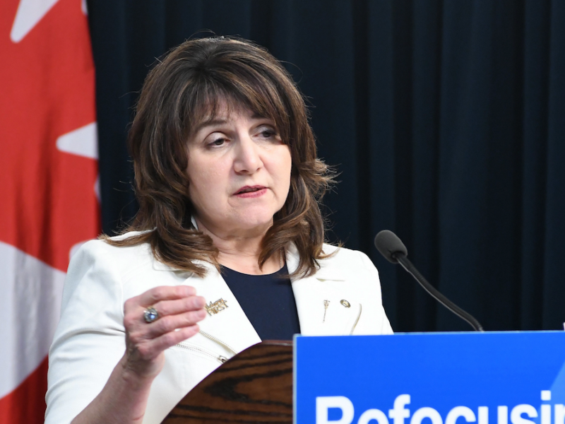 Alberta Minister of Primary and Preventative Health Services Adriana Lagrange.