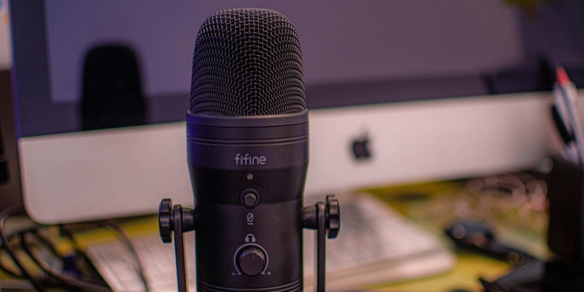 A recording microphone.