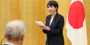 Japanese prime minister Sanae Takaichi.