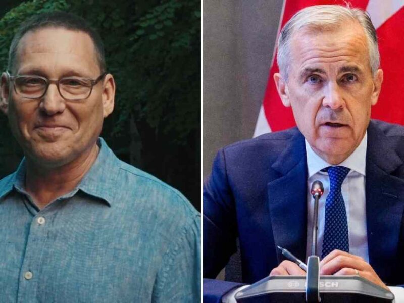 Avi Lewis and prime minister Mark Carney.