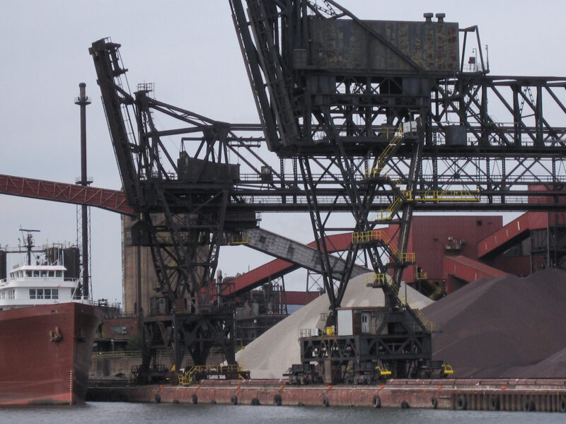 The Algoma Steel plant in Sault Ste. Marie, ON.