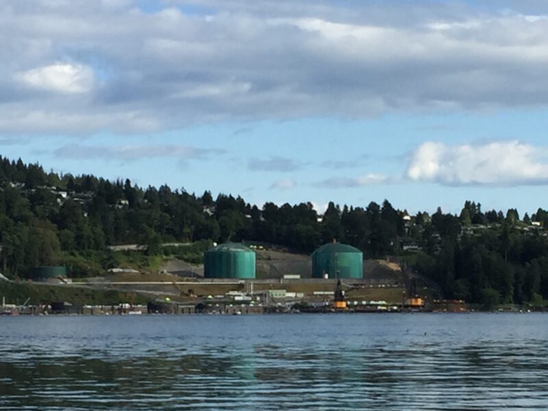 A Trans Mountain Pipeline terminal station.